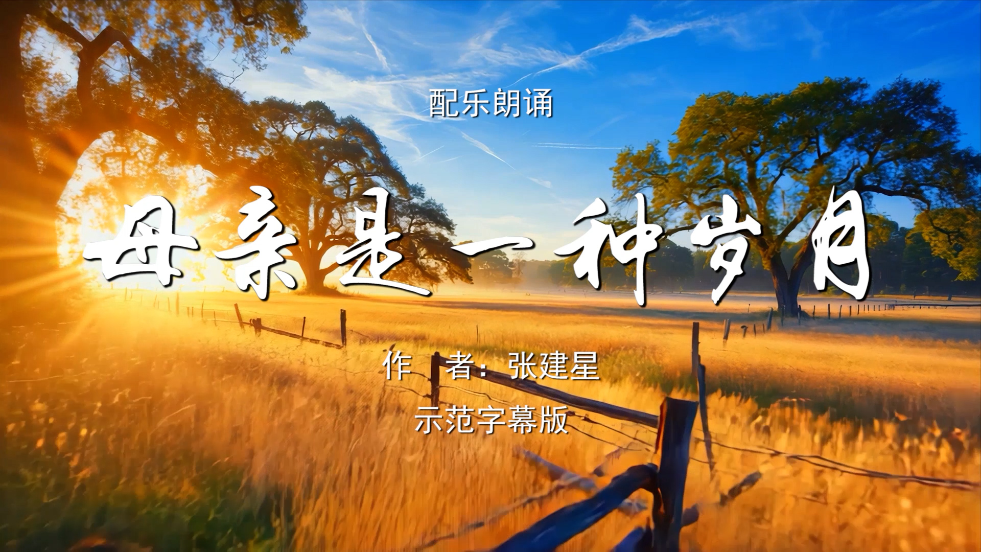 母亲是一种岁月 亲情 母亲节 母爱 诗歌朗诵配乐伴奏舞台演出LED背景视频素材TV