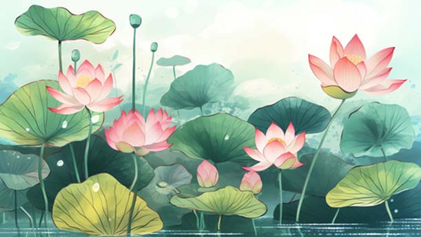 荷花——关于童话寓言的朗诵经典篇目